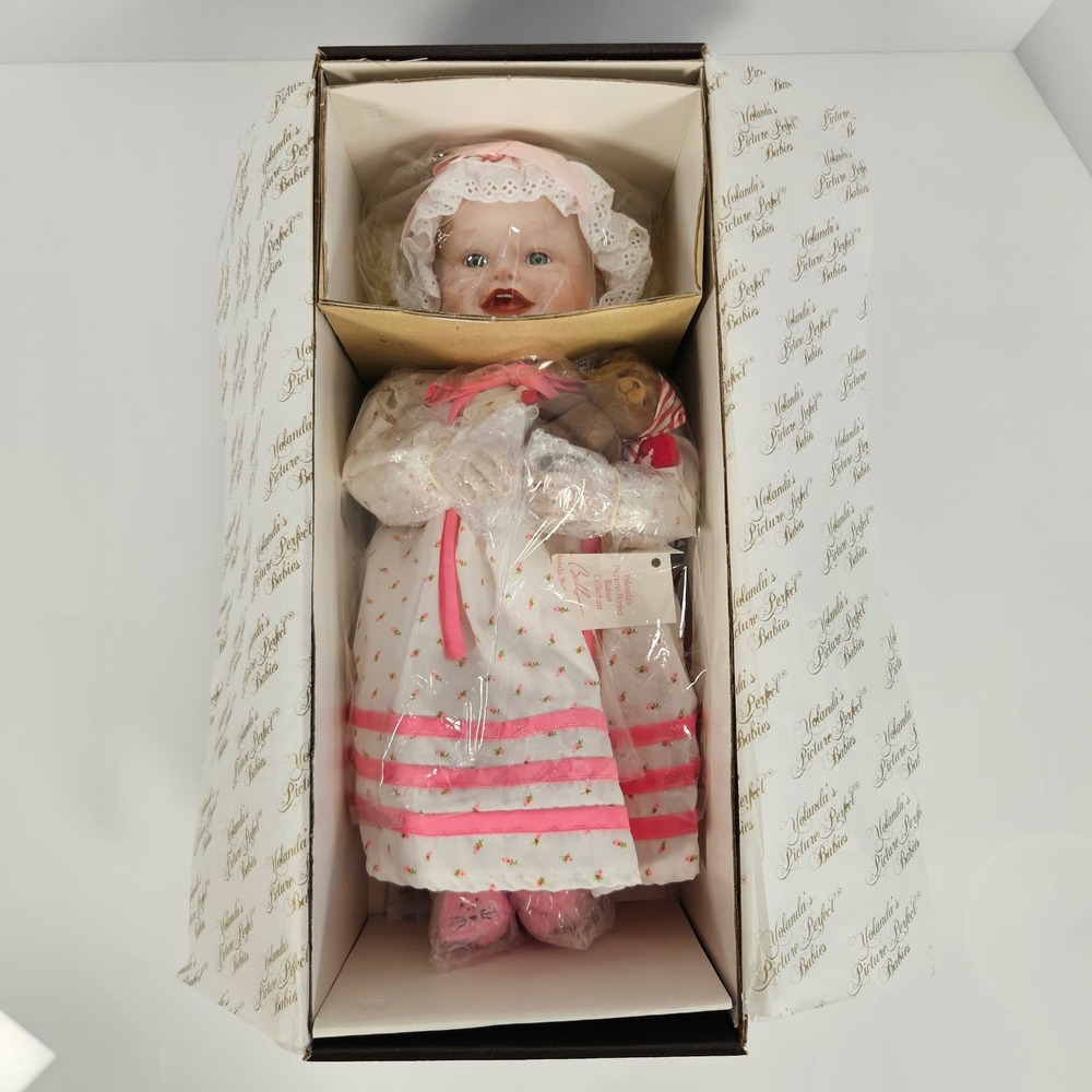 Edwin M Knowles Yolanda's Picture Perfect Babies Heather Porcelain Doll in Box
